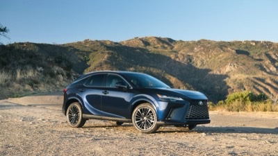 2026 Lexus RX 350 Premium in Nightfall Mica, front three-quarter