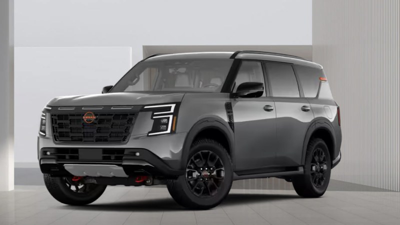2026 Nissan Armada PRO-4X configurator photo, front three-quarter view