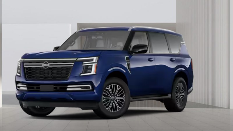 2026 Nissan Armada SL configurator photo, front three-quarter view