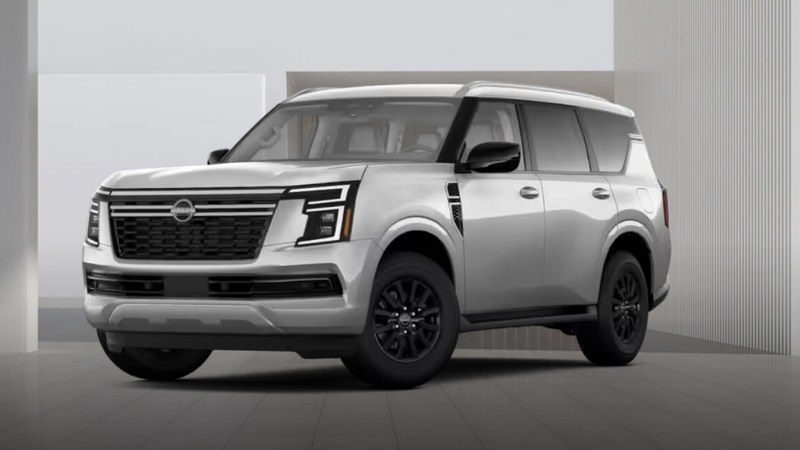 2026 Nissan Armada SV configurator photo, front three-quarter view