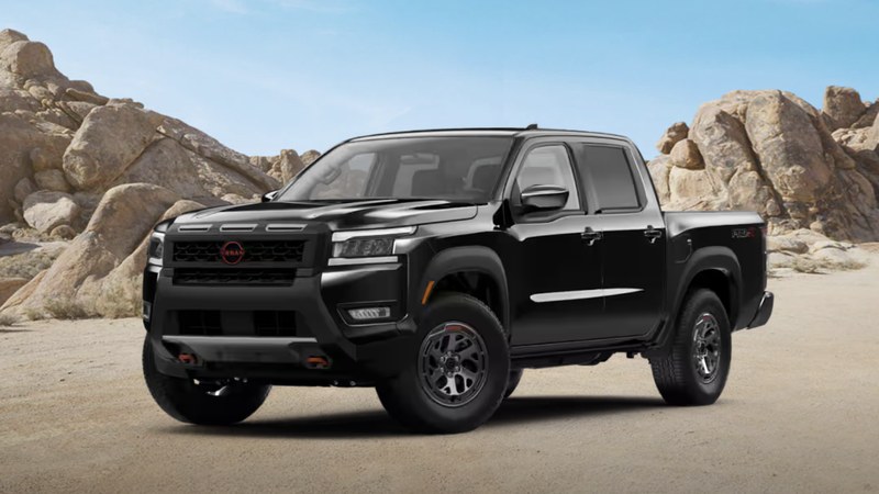 2027 Nissan Frontier PRO-4X configurator photo, front three-quarter view
