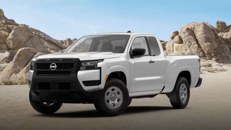 2027 Nissan Frontier S configurator photo, front three-quarter view