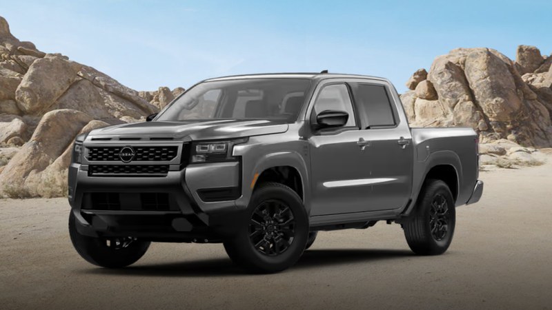 2027 Nissan Frontier SV configurator photo, front three-quarter view