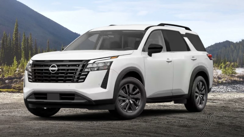 2026 Nissan Pathfinder SV configurator photo, front three-quarter view